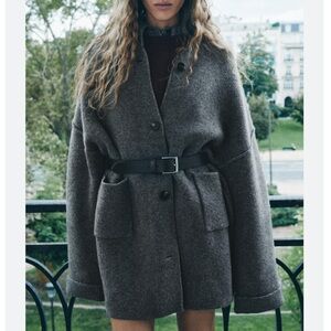 Zara wool blend coat